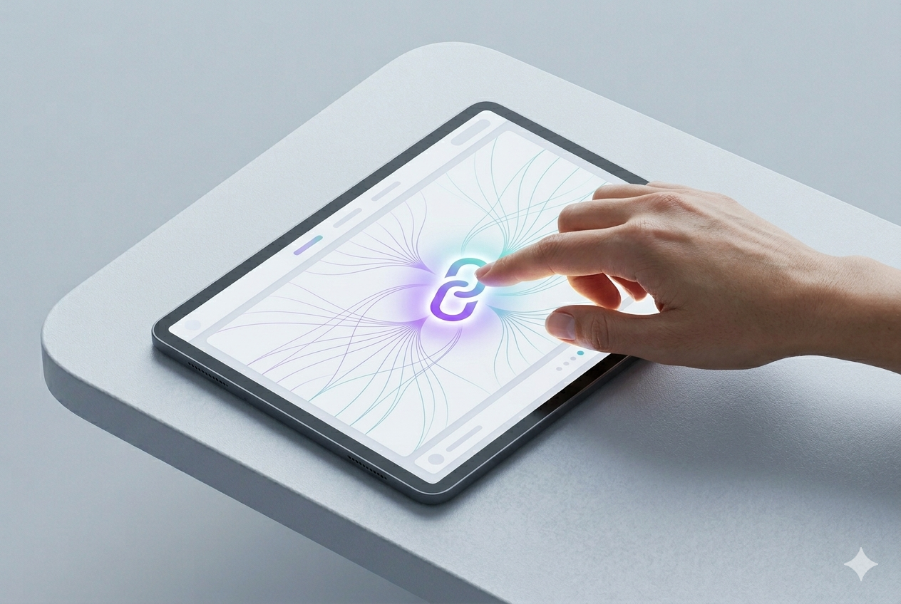 Pantalla con enlaces y recursos web